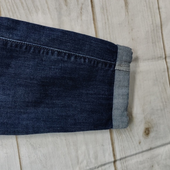 Lc Lauren Conrad Denim Cuffed Skinny Crop, Size 8 - Picture 4 of 11